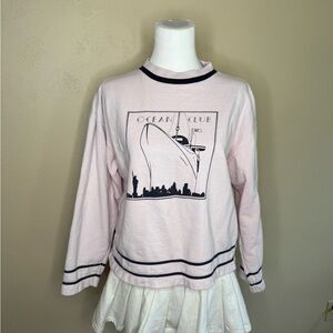 Vintage Cambridge SportsClub Ocean Pink Crew Neck Sweater